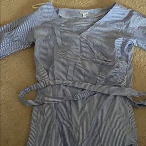 Blue and white stripped shirt/dress